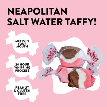 Taffy Town Saltwater Taffy, Neapolitan, 2.5Lb