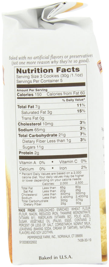 Pepperidge Farm Sugar Cookies, 5.25-ounce (pack of 4)