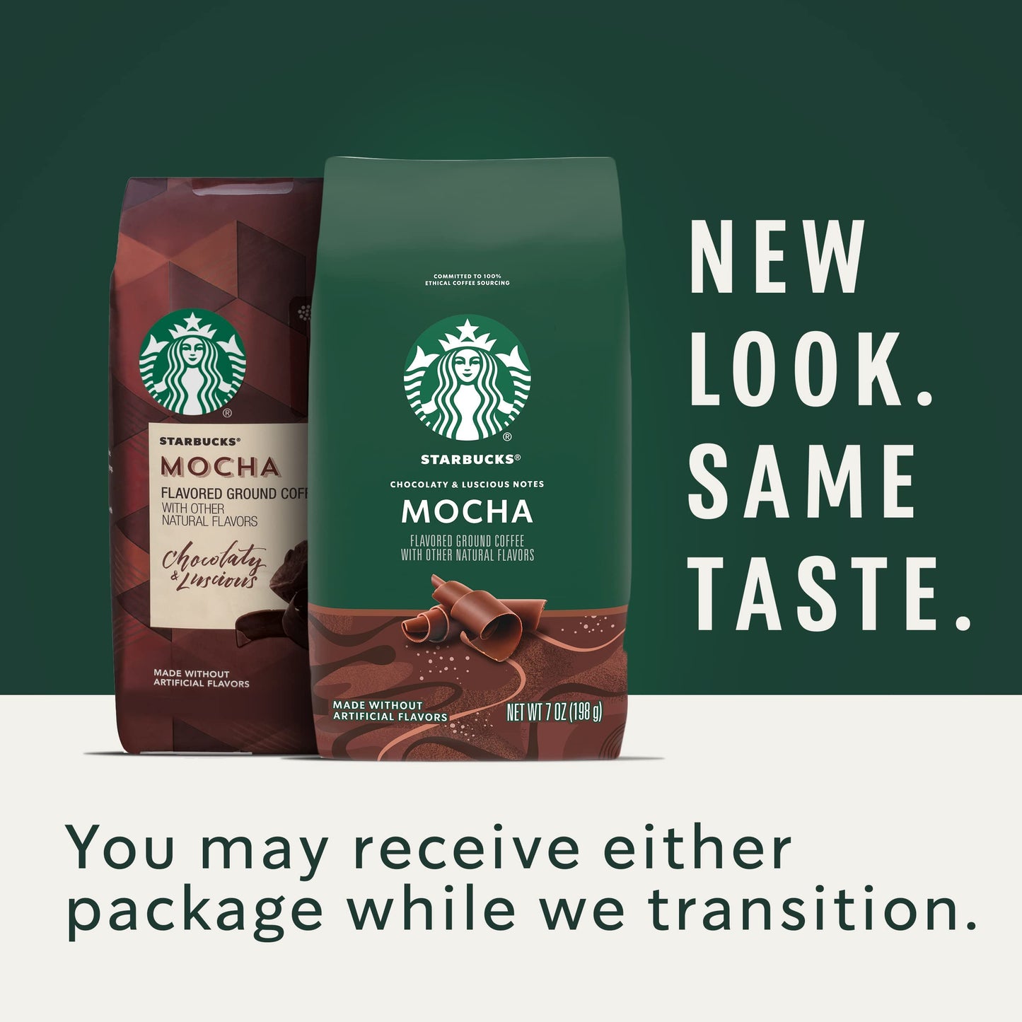 Starbucks Ground Coffee, Mocha Flavored Coffee, Naturally Flavored, 100% Arabica, 1 Bag (11 Oz)
