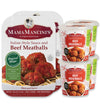 Mama Mancini's Care Package | Beef Meatballs in Italian Style Sauce | 2 1lb Packages and 4 Heat & Eat Cups