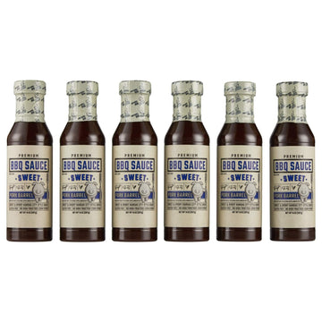 Pork Barrel Sweet BBQ Competition Sauce | Sweet Smoky Kansas City Style | Small Batch, No High Fructose Corn Syrup, Gluten-Free|