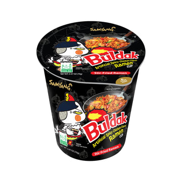 Samyang Buldak Spicy Hot Chicken Stir-Fried Cup Noodles, Pack of 6, 2.47 Ounce each