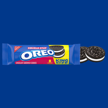 OREO Double Stuf Chocolate Sandwich Cookies, 10 King Size Snack Packs