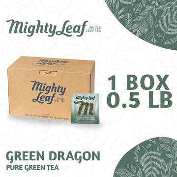 Mighty Leaf Organic Green Dragon Tea, 100 Tea Pouches