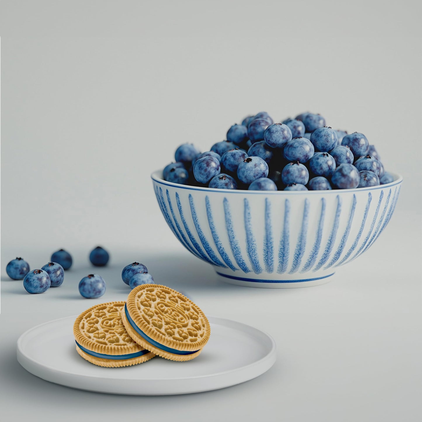 Oreo Blueberry Pie Sandwich Cookies, Limited Edition, 10.68 oz, Blue