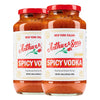 Arthur And Sons Spicy Flavor Blend Sauce - Creamy Italian Recipe With A Kick Top-Grade Quality All-Natural Ingredients Non-Gmo Gluten-Free Perfect For Pasta Pizza And Cooking - 2 Pack (48Oz)
