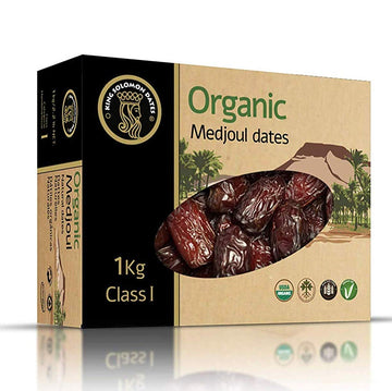 King Solomon 100% Organic Premium Medjoul (Medjool) Dates, 2.2Lbs