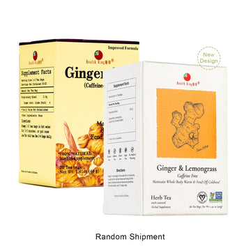 Health King Ginger Herb Tea, Teabags, 20 Count Box