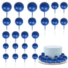 Rsstarxi Cake Toppers 30 PCS Foam Balls Dark Blue for Baby Shower, Birthday, Wedding, Anniversary Party Decorations Model XM402-Deep Blue