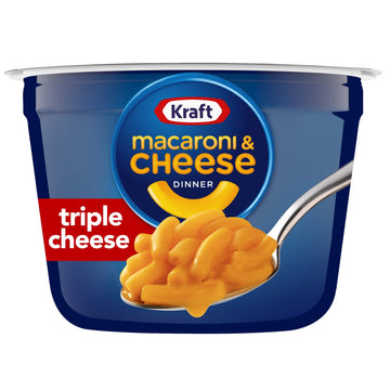 Kraft Easy Mac Triple Cheese Microwavable Cup (2.05 Oz Cups, Pack Of 10)