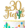 Tivurcia 30th Fiesta Cake Topper, Cheers to 30 Years/Taco Bout 30 Cake Decor,Tropical Hawaiian Mexican Summer Themed Happy 30th