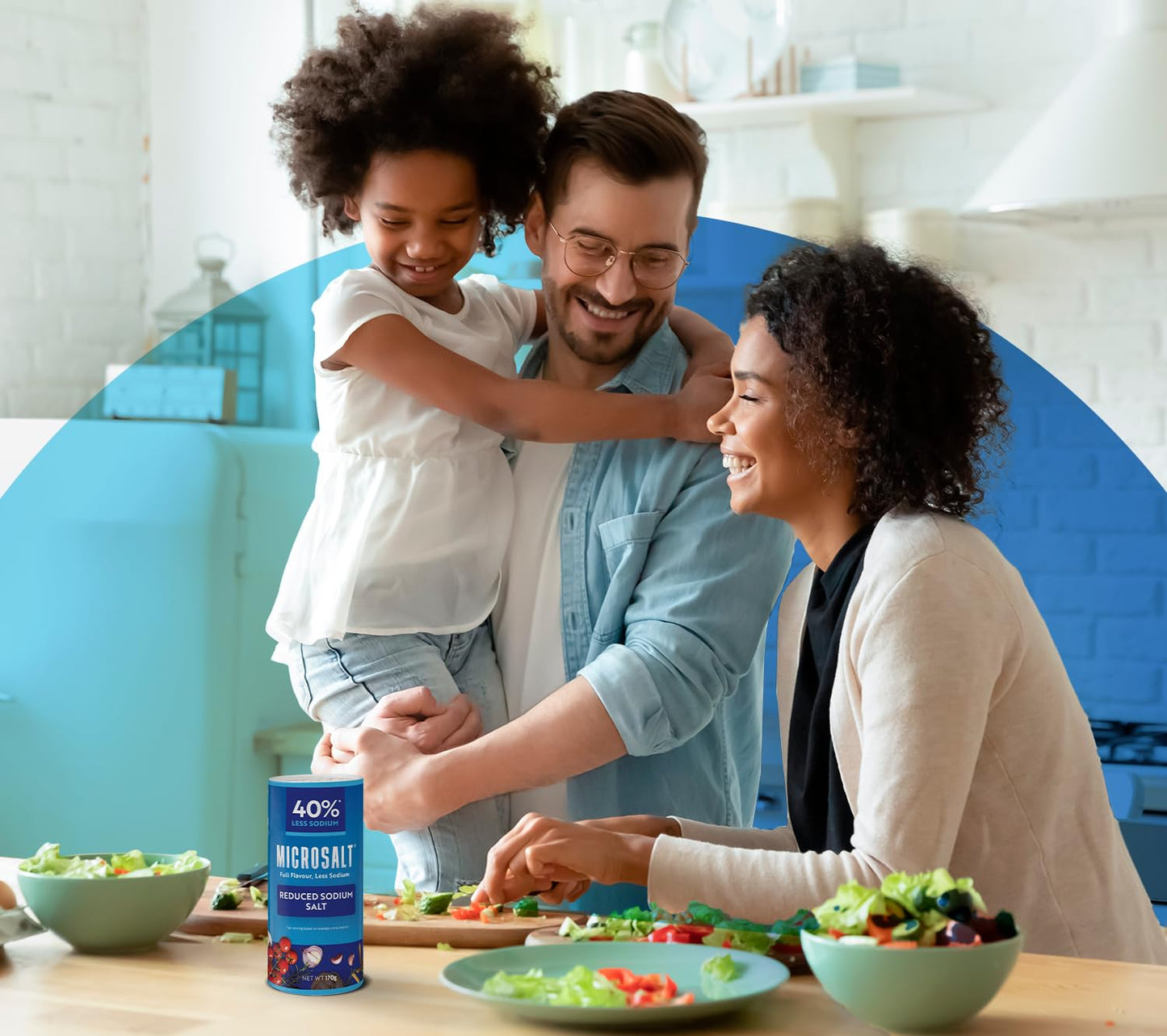 Microsalt 50% Less Sodium Salt, Regular Salt Substitute, Seasoning Salt For Snacks, Full Flavor, Less Sodium, 6 Oz