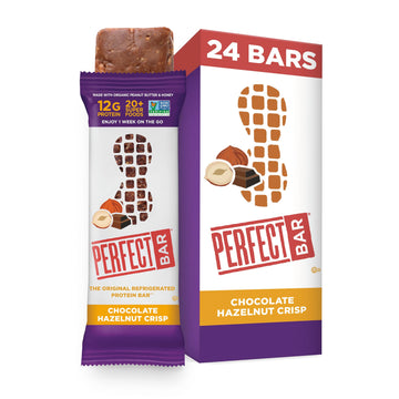 Perfect Bar Original Refrigerated Protein Bar, Chocolate Hazelnut Crisp, 2.3 Ounce Bars, 8 Count (Pack of 3)