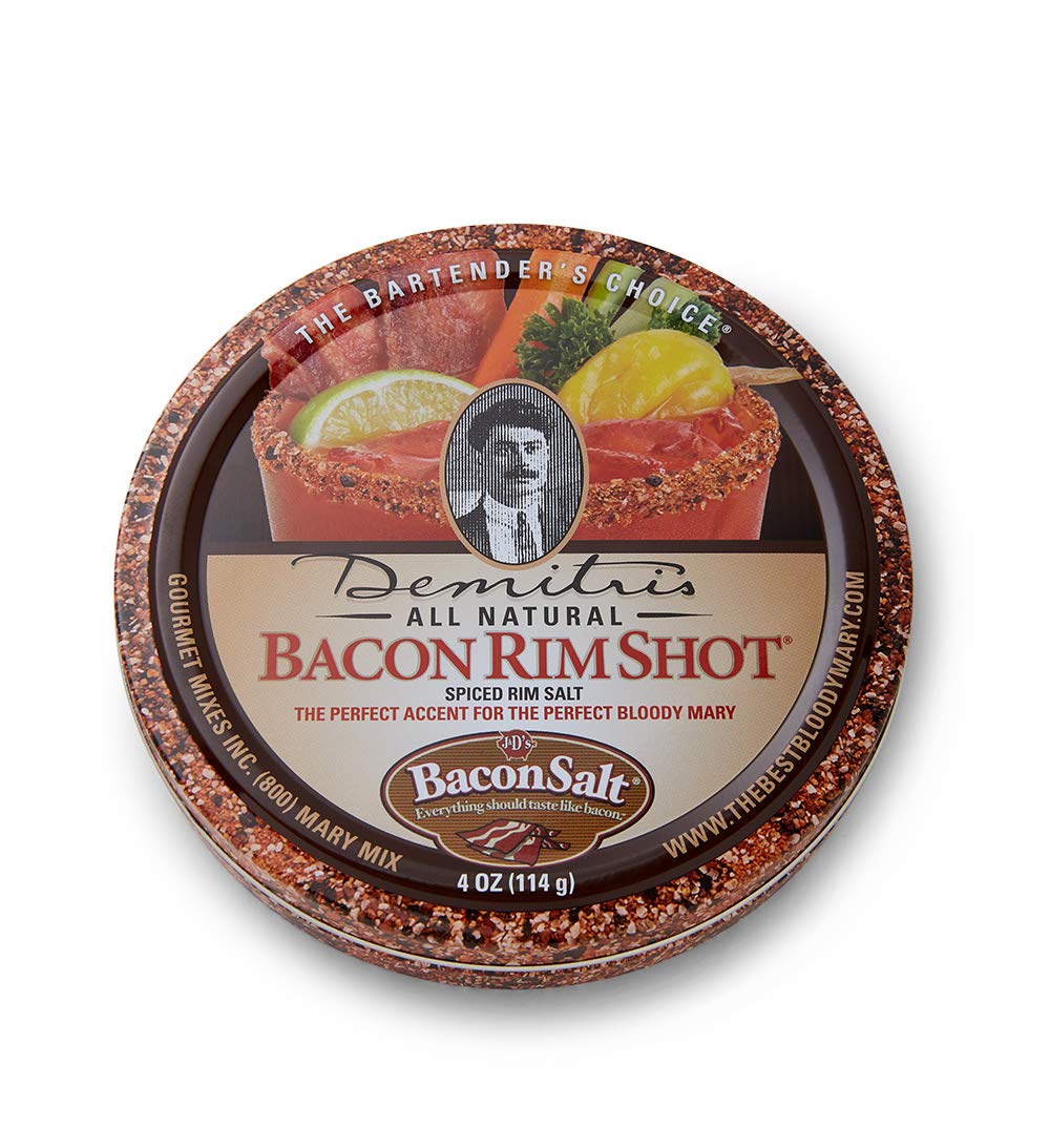 Demitri'S Bacon Rimshot, Spiced Rim Salt, , 4-Ounce Tins (Pack Of 4)