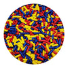 Ncs Red, Yellow, And Dark Blue Edible Jimmies Sprinkles, 8 Ounces - Great For Cupcakes, Cookies, Cakes, Cakes Pops, Donuts