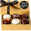 Hazel & Creme Birthday Cookie Gift - Gourmet Dark Chocolate - Kosher Vegan - 1 Count