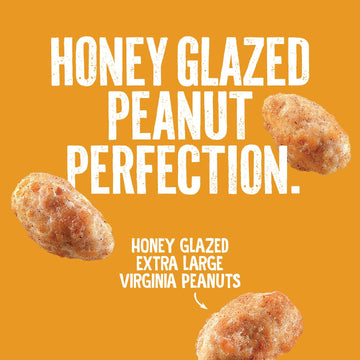 Emerald Nuts Honey Glazed Xl Virginia Peanuts (1-Pack) | 10 Oz Resealable Bag | Kosher Dairy Certified, Non-Gmo, Contains No Art