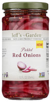 Jeffs Garden Pickled Red Onions, 12 FZ