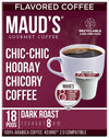 Maud'S Chicory Dark Roast Coffee Pods, 18 Ct | Chic-Chic Hooray Chicory Coffee | 100% Arabica Dark Roast Coffee | Solar Energy P