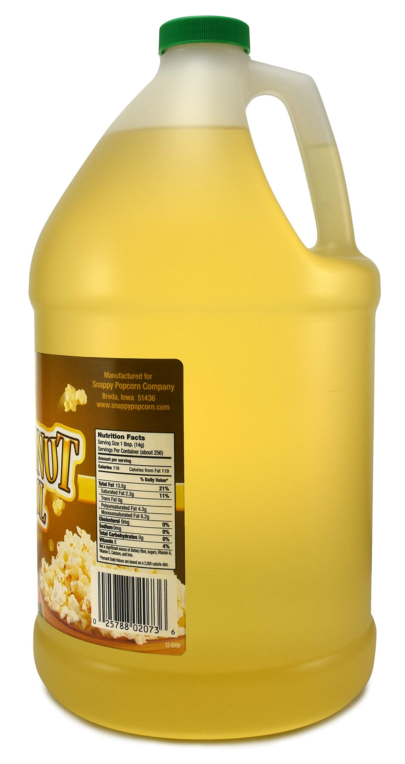 Snappy Popcorn 1 Gallon Snappy Pure Peanut Oil No Color Added, 128 Fl Oz