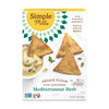 Simple Mills Veggie Pita Crackers, Mediterranean Herb - Gluten Free, Vegan, Healthy Snacks, Paleo Friendly, 4.25 Ounce (Pack of