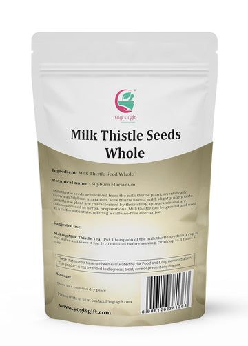 Milk Thistle Seeds 1 Lb (Whole) | Whole Milk Thistle For Tea | By Yogi'S Gift