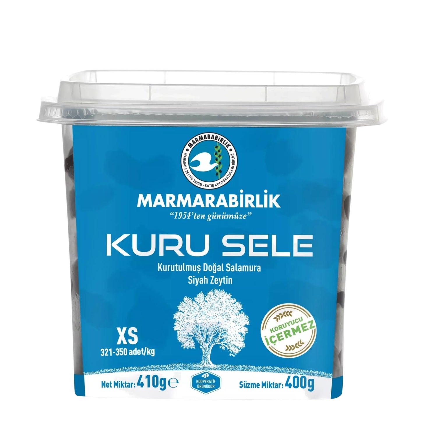 Marmarabirlik Black Olives, Turkish Dry Cured Black Olives, Hand-Picked, Healthy Snacks, Mediterranean Taste, Ideal for Snacking
