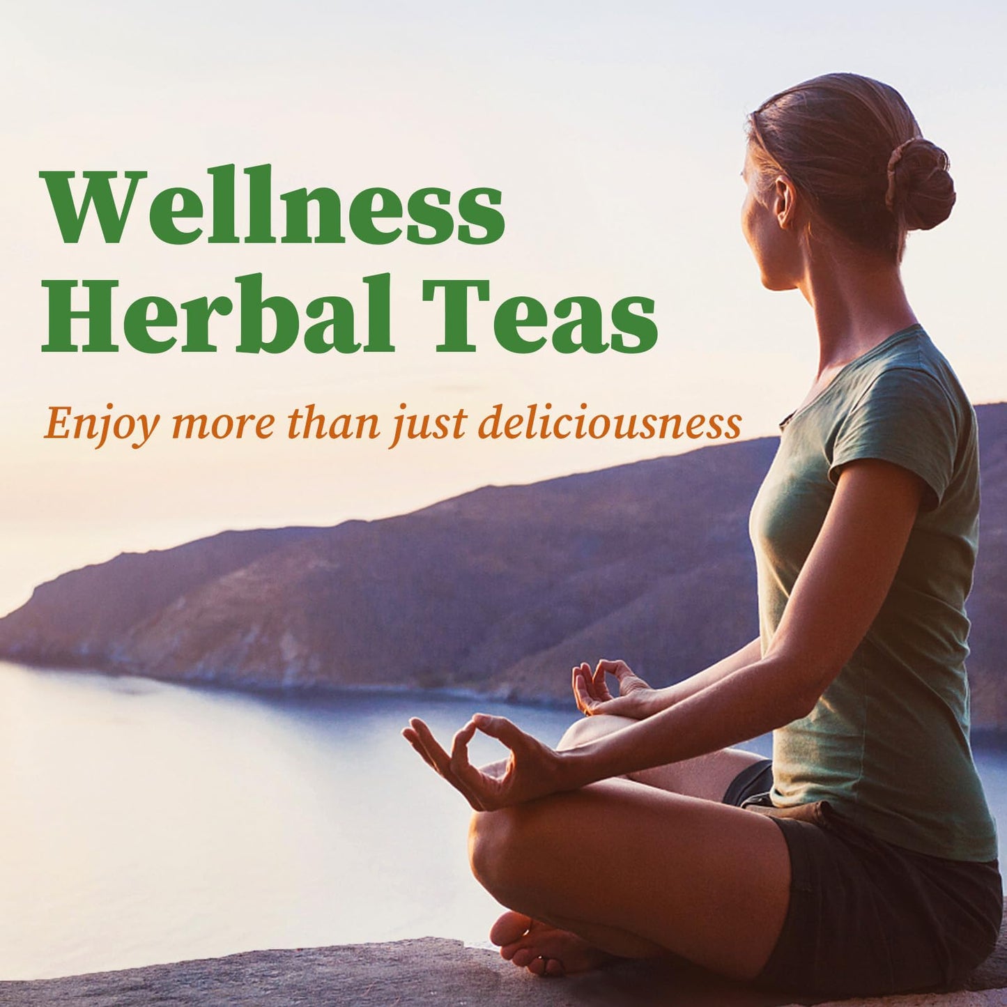 FullChea Lemongrass Tea Bags - Caffeine-Free Herbal Tea, 50 Count