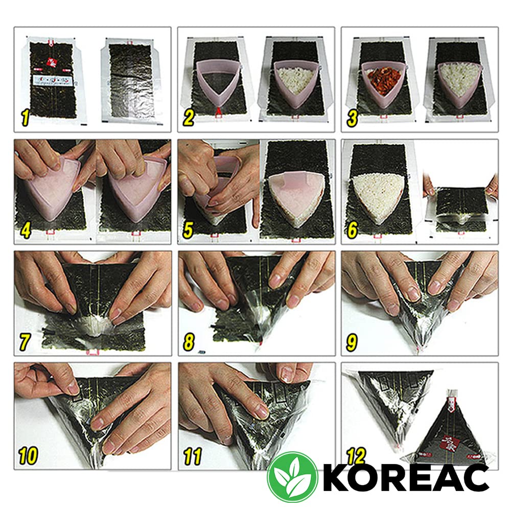 KOREAC Sea Wrappers for Onigiri Rice Balls, 150 Sheets, Ideal for Sushi Making