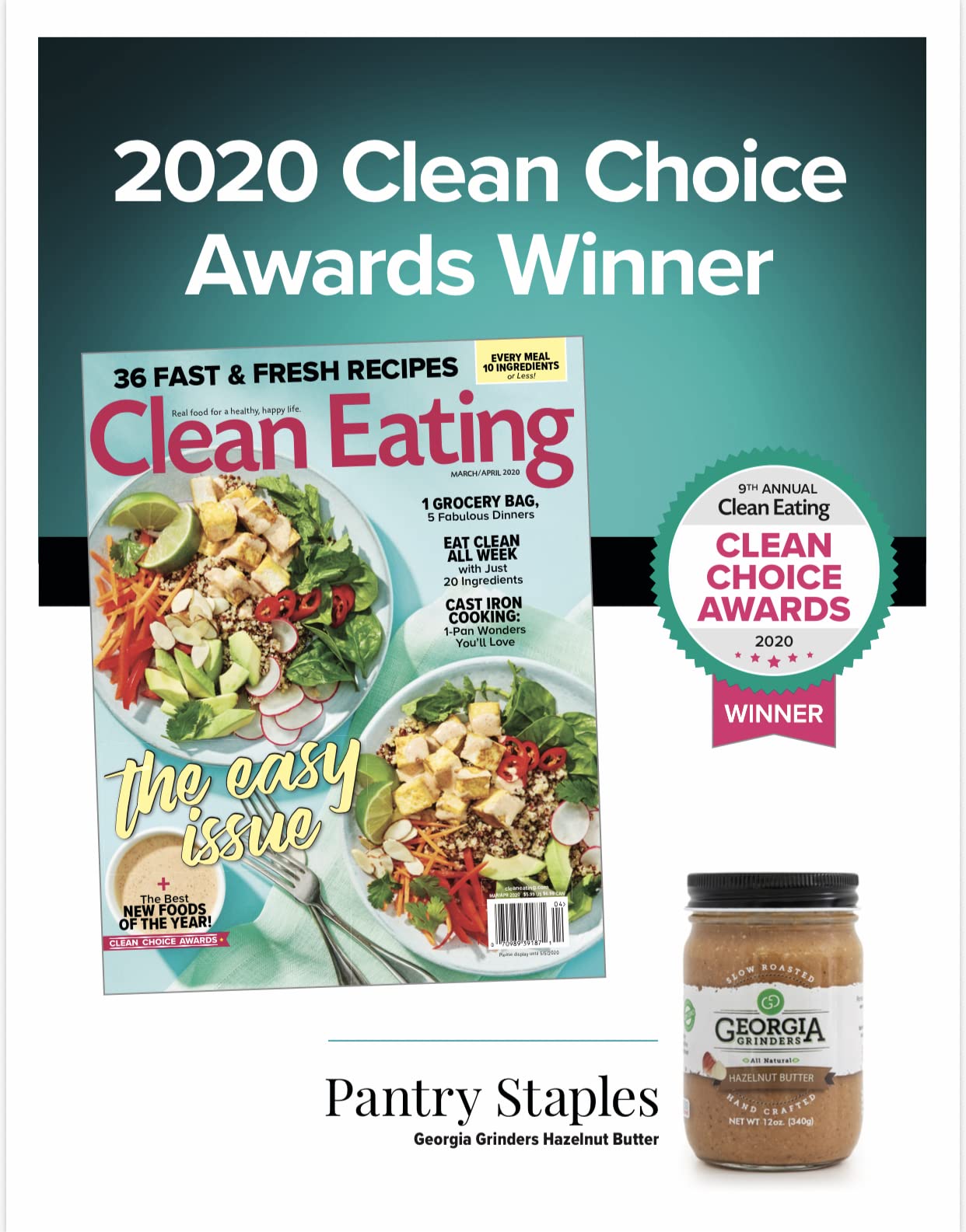 Georgia Grinders Hazlenut Butter 12Oz (4Ct), Full Of Crunch And Flavor, Whole30Approved, Keto, Vegan Friendly, Non-Gmo, Gluten F