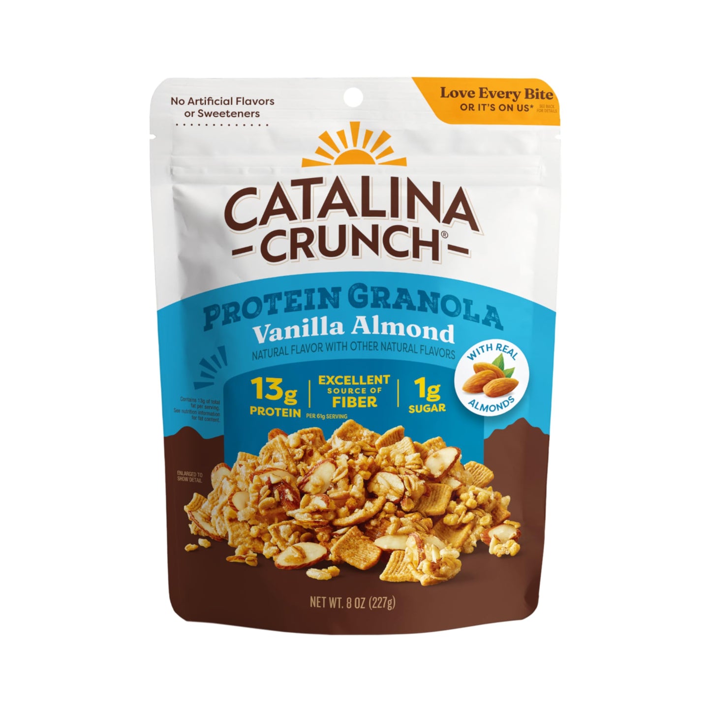 Catalina Crunch Protein Granola - Low Sugar Breakfast Cereal with 13g of Protein - Gluten Free, Keto Friendly - Vanilla Almond -