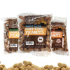 Jerky.Com Deep Fried Peanuts In Shell Sampler 3 Pack - Gourmet Flavors Include Salted, Roasted Garlic, Spicy Hot - Peanuts In Sh