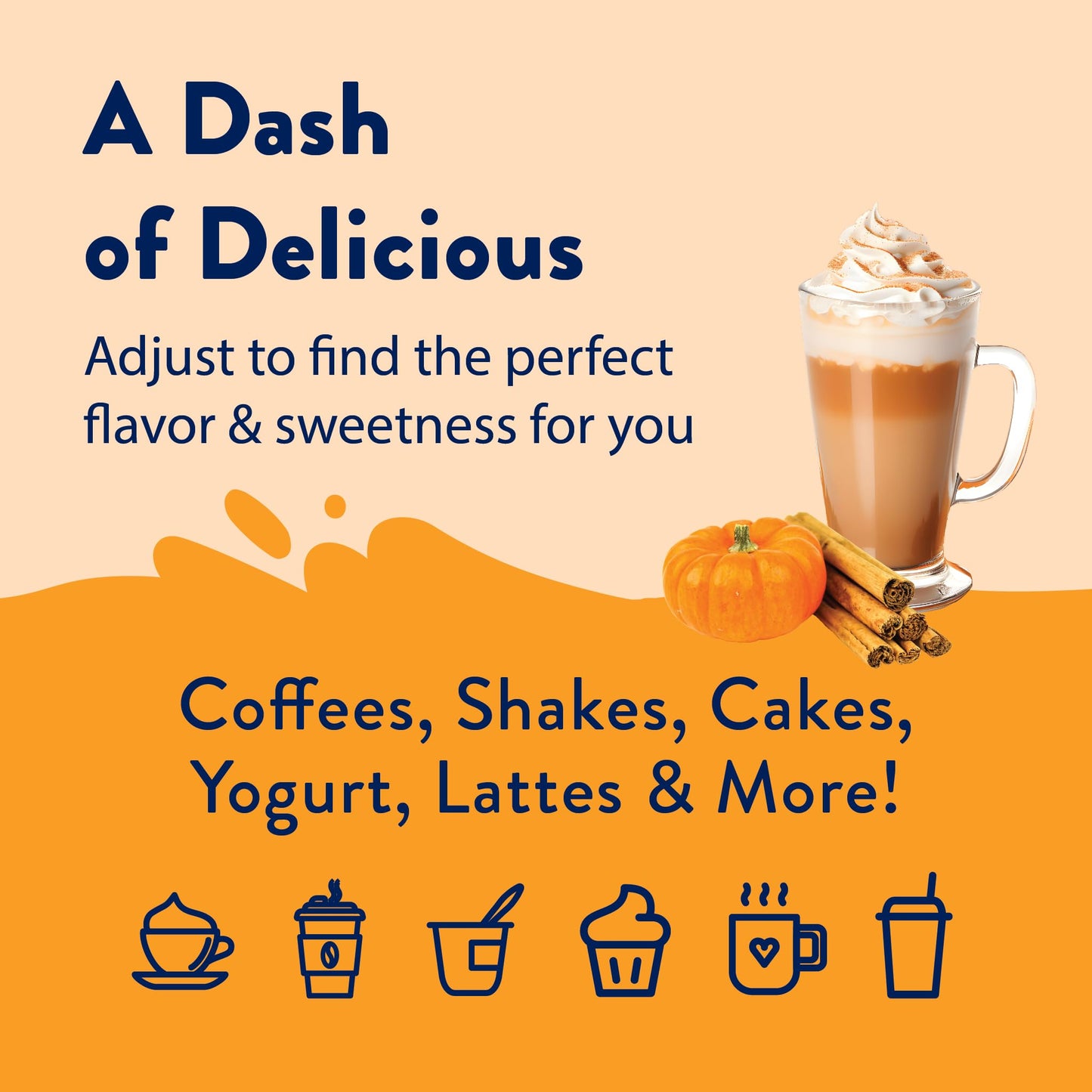 Jordans Skinny Syrups Sugar Free Syrup Pumpkin Spice Syrup 12.6 oz Zero Sugar and Zero Calorie Flavoring for Coffee Protein Shake Cocktail or Mocktail Drinks and More Naturally Sweetened Line