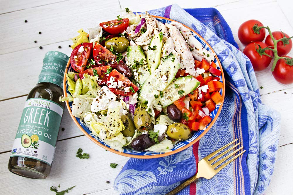 Primal Kitchen Italian Dressing, Balsamic Vinaigrette, And Greek Dressing & Marinade, Made With Avocado Oil, 8 Fluid Ounces, Variety Pack Of 3