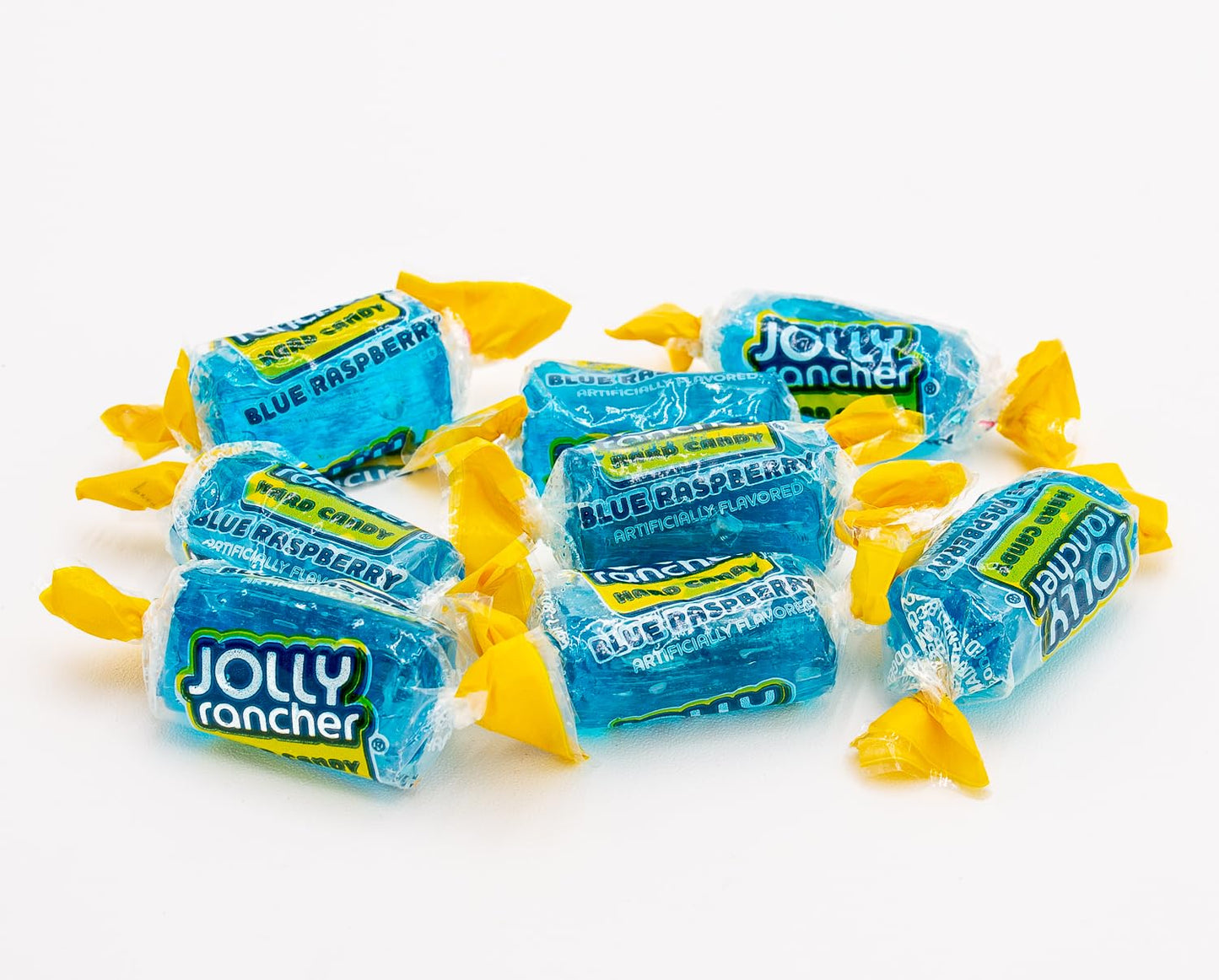 BLUE RASPBERRY Hard Candy Original Flavor 2 lb - Bulk Assorted Twists Display Bag, Individually Wrapped (148 Pieces)