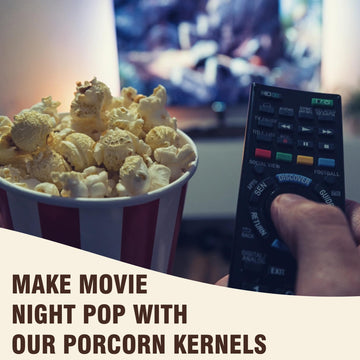 Concession Essentials Gourmet Mushroom Popcorn Kernels - Extra Large 4lbs for Perfect Popping and Flavorful Snacks