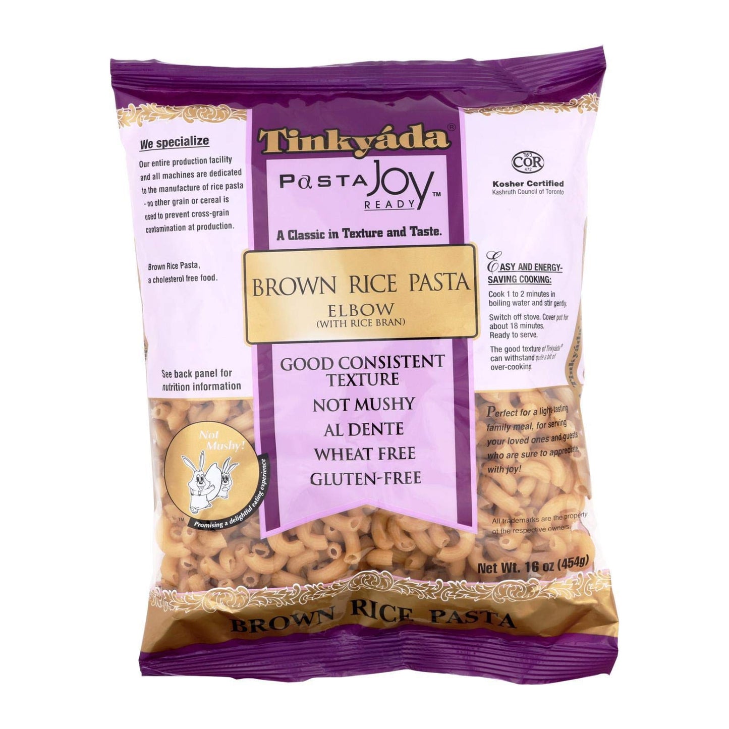 Tinkyada Brown Rice Elbow Pasta, 16 Oz