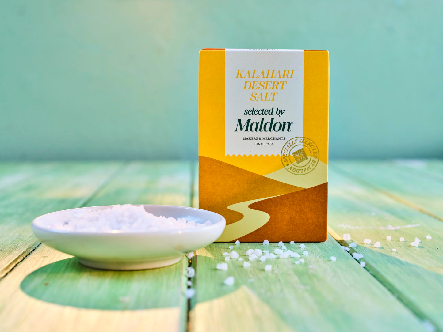Kalahari Desert Salt, selected by Maldon - Selected by Our Seasoned Experts - Naturally Coarse Salt Harvested from Kalahari Dese