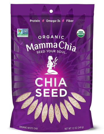 MAMMAcHIA SEED cHIA WHITE ORgANIc-12 OZ -Pack of 4