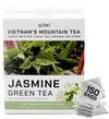 Vixi Jasmine Green Tea Bags, 150 Counts, Vietnam'S Mountain Tea, Flavored, Aroma, Tagless, Sugar Free, 100% Natural From Ancient