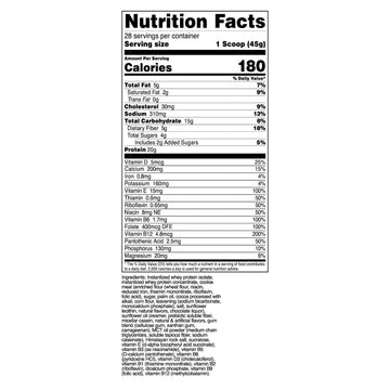 TransformHQ Meal Replacement Shake Powder - Cookies & Cream Flavor, 41.6 oz, Non-GMO, Model TFM-15084