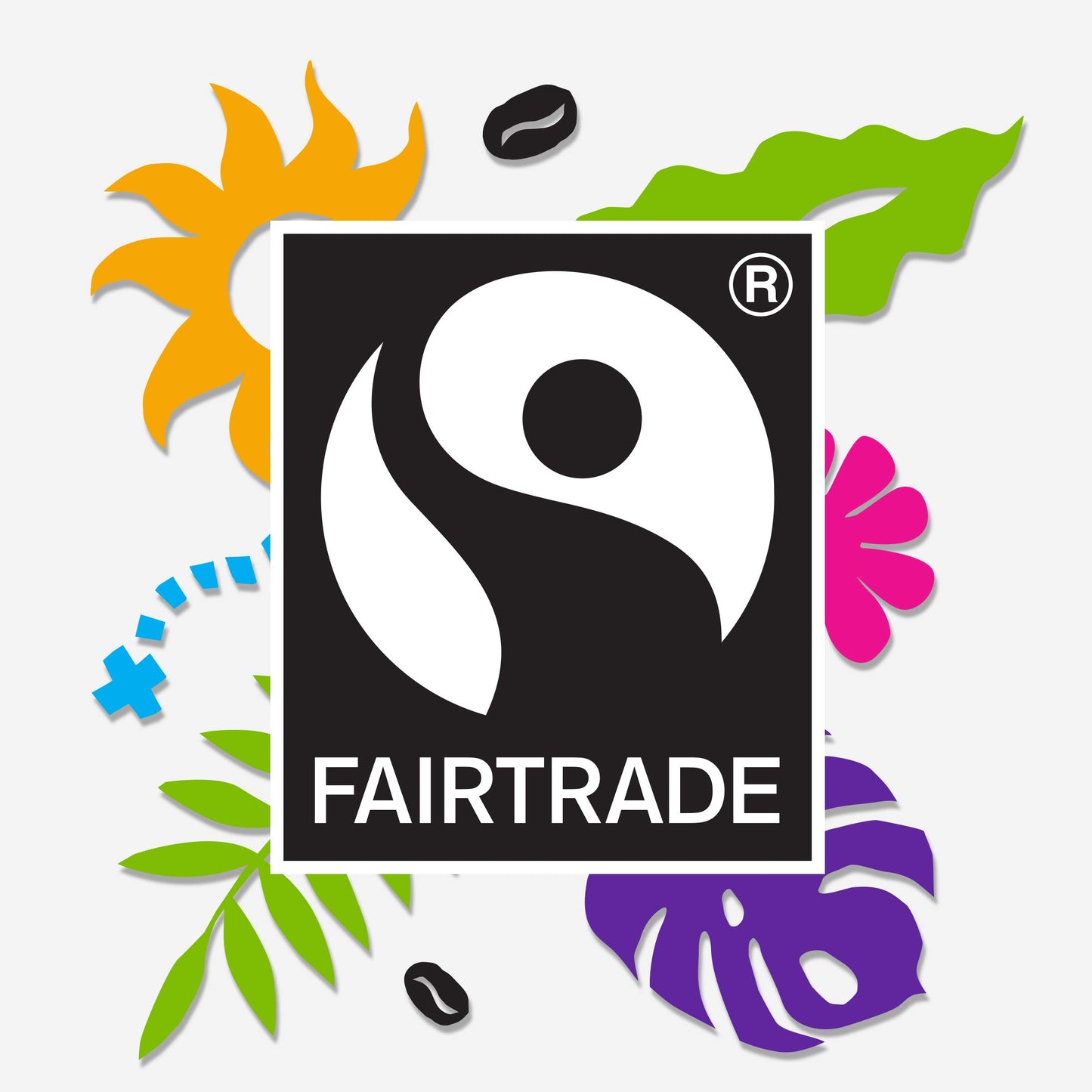 Ethical Bean Fairtrade Organic Coffee, Lush Medium Dark Roast, Ground Coffee Beans- 100% Arabica Coffee (8 Oz Bag), 0.5 Pound (P