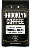 Brooklyn Coffee Whole Bean, House Blend Medium Roast (5Lb) Balanced, Breakfast, Classic - Fresh Bulk Coffee Beans Roasted Weekly