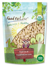 Food to Live Organic Blanched Whole Almonds, 5 Pounds - Non-GMO, Raw, Unpasteurized, Unsalted, Keto, Paleo, Kosher, Bulk, High i