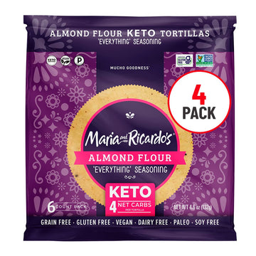 Maria & Ricardo s KETO Tortillas | Almond Everything Seasoning | Low Carb | Grain Free | Paleo | Non GMO | Vegan | Gluten F