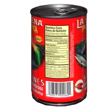 La Sirena Pica Pica Sardine 15 Oz - Sardina (Pack Of 6)