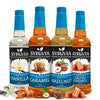 Syruvia Coffee Syrup Variety Pack Sugar Free Vanilla Caramel Hazelnut & Salted Caramel Kosher 25.4 fl oz bottles - Elevate Your Coffee Experience!