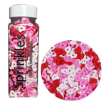 Hearts Sprinkles for Cupcake Decorating Valentines Day 4 oz Sprinkles for Cookie Decorating with Fancy Pink Sprinkles and Red He