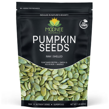 Moonee Natural's Pumpkin Seeds (1 Pound), Gluten Free, Non GMO, No Shell, Unsalted, Raw (1 Pound)