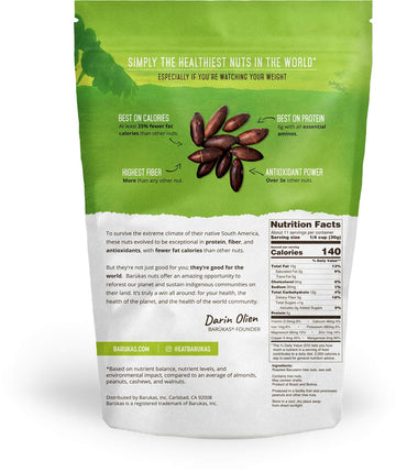 Barukas Salted Supernuts | Roasted And Salted To Perfection | Non-Gmo, Vegan, And Paleo Friendly | High Protein And Fiber Snack,